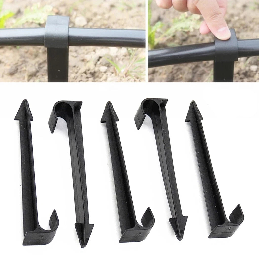Ground/Hold Down Stakes Micro Irrigation For 16mm or 20mm Diameter Hose Pipe || 100 PCS ||
